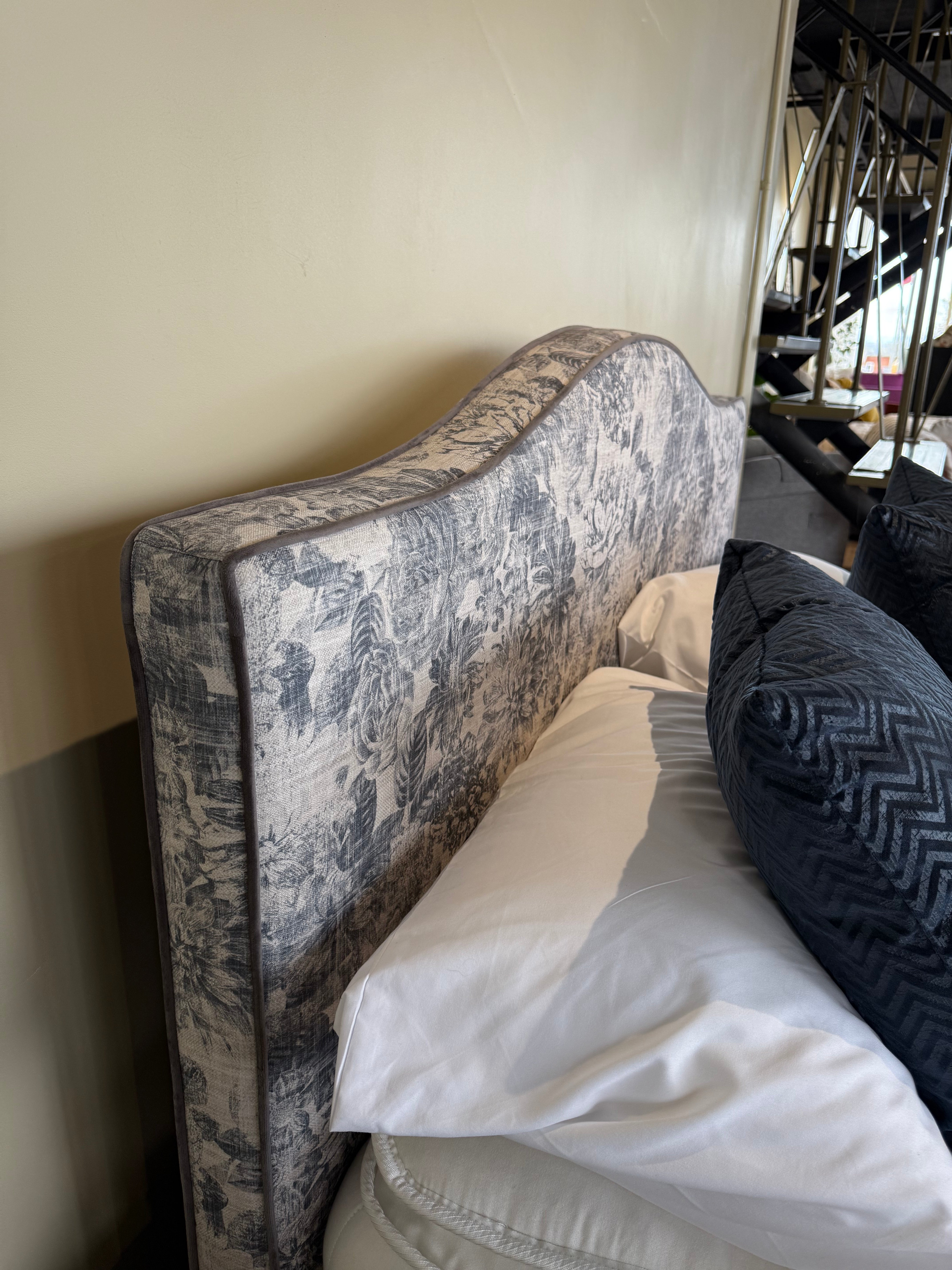 Snoozer 5’0 Bedframe Custom Pattern Fabric