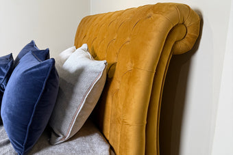 Emperor 4'6 Bed Frame Tiffany Mustard