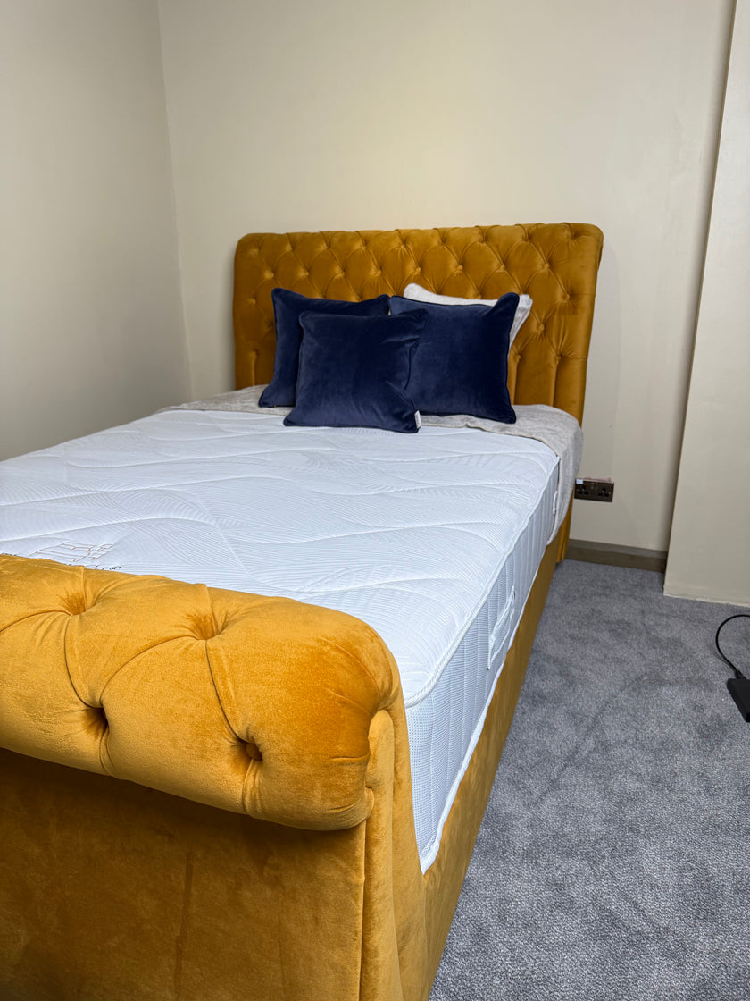 Emperor 4'6 Bed Frame Tiffany Mustard