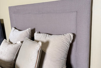 Piper 4'6 Double Bed Frame Linara Zinc