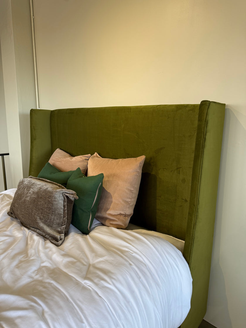 Durham 5'0 Bedframe in Velvet Olive