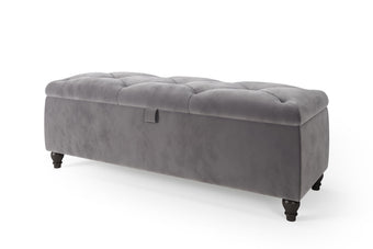 Elegant Albury ottoman box with classic tufted design