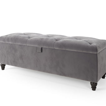 Elegant Albury ottoman box with classic tufted design