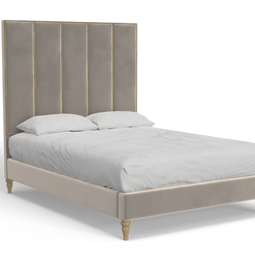 Kipling Bed with Sleek Metal Trim