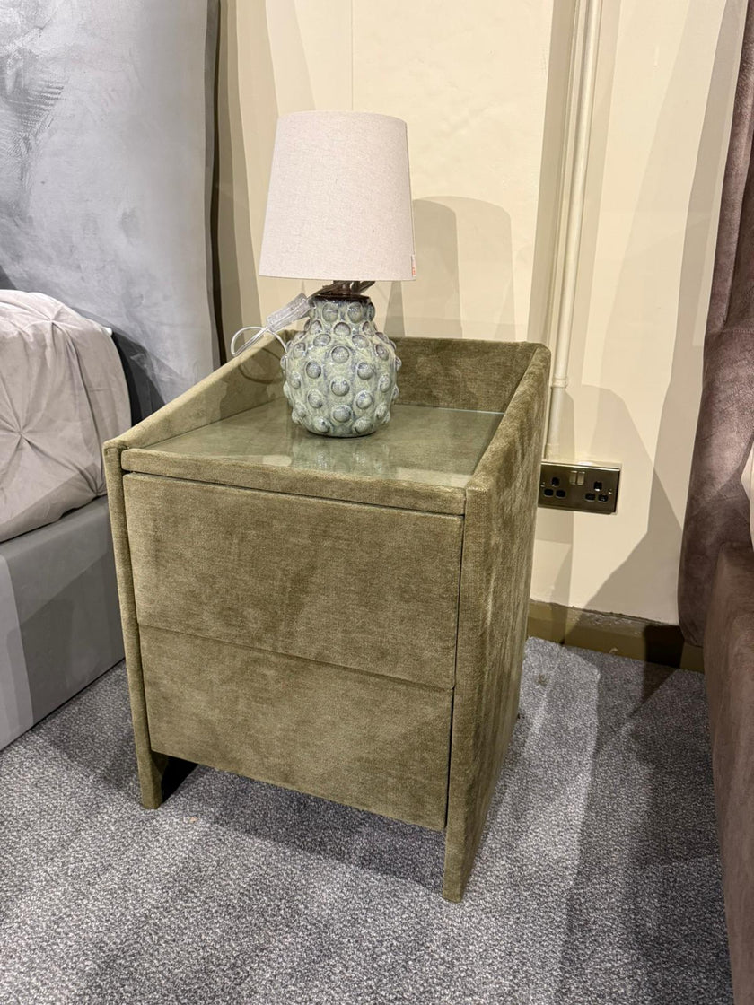 Clearance Lydie Bedside Table In Aston Sage