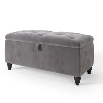 Elegant ottoman box with storage and comfortable seating