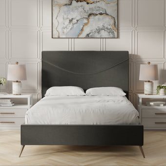 Essex Bed with Sewing Pattern Headboard