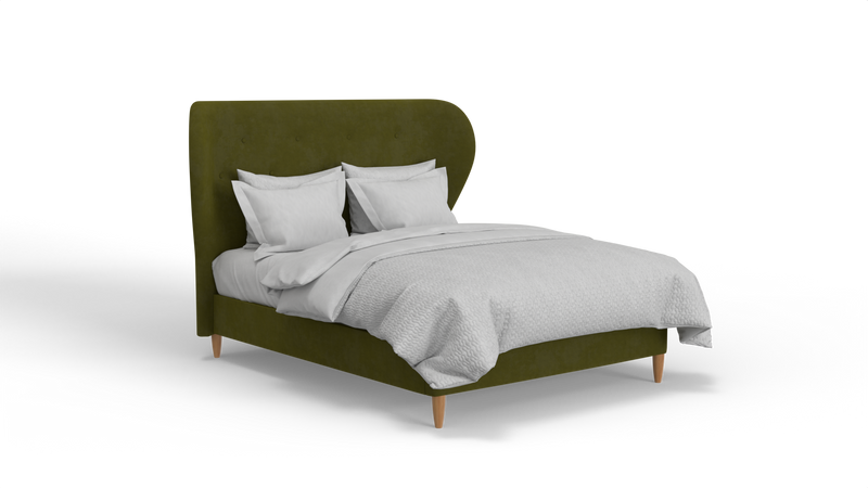 Oscar Bed with Curved Headboard