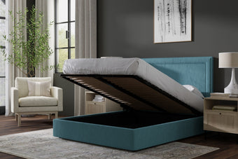 Piper Ottoman Medici Aqua