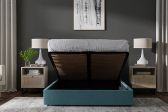 Piper Ottoman Medici Aqua