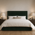 Stocked Piper 5’0 King Size Storage Velvet Dark Green
