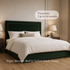 Stocked Piper 5’0 King Size Storage Velvet Dark Green