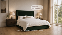Piper 5'0 King Storage Velvet Dark Green Quick Ship