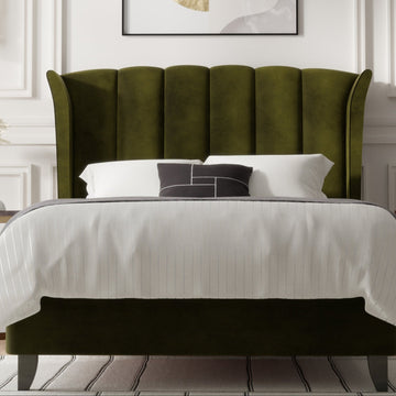 Princess Bed with Curved Wings