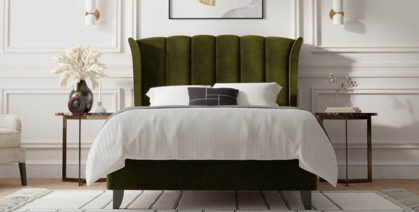 Princess Bed with Curved Wings