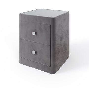 Richmond wooden bedside table with two drawers – The Sleep Co
