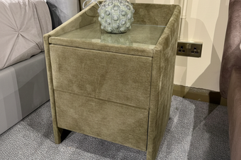 Clearance Lydie Bedside Table In Aston Sage