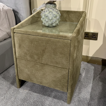 Clearance Lydie Bedside Table In Aston Sage