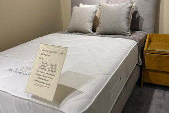 Clearance Double Cushion Double Size Bed Frame 4’6 Oslo Silver