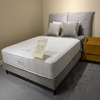 Clearance Double Cushion Double Size Bed Frame 4’6 Oslo Silver