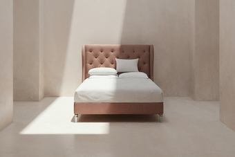 Bedlington Bed with Deep Button Design