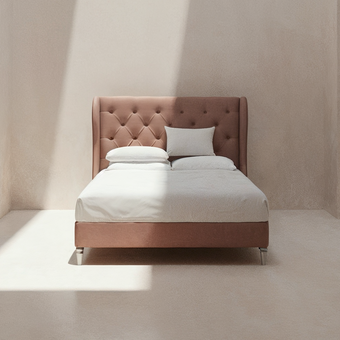 Bedlington Bed with Deep Button Design