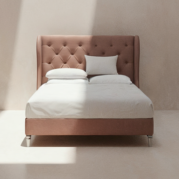 Bedlington Bed with Deep Button Design