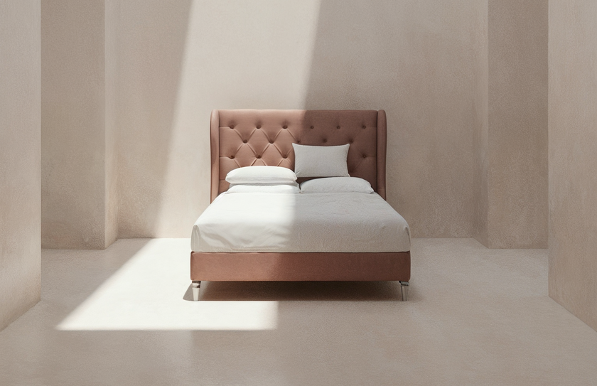 Bedlington Bed with Deep Button Design