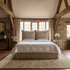 Madison bed in natural linen, replacement cover