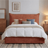 Berkley Pillow Back King 5’0 Manual Storage Bed in Mulberry in Stock Quick Ship