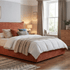 Berkley Pillow Back King 5’0 Manual Storage Bed in Mulberry in Stock Quick Ship