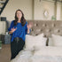 Bedlington Bed with Deep Button Design
