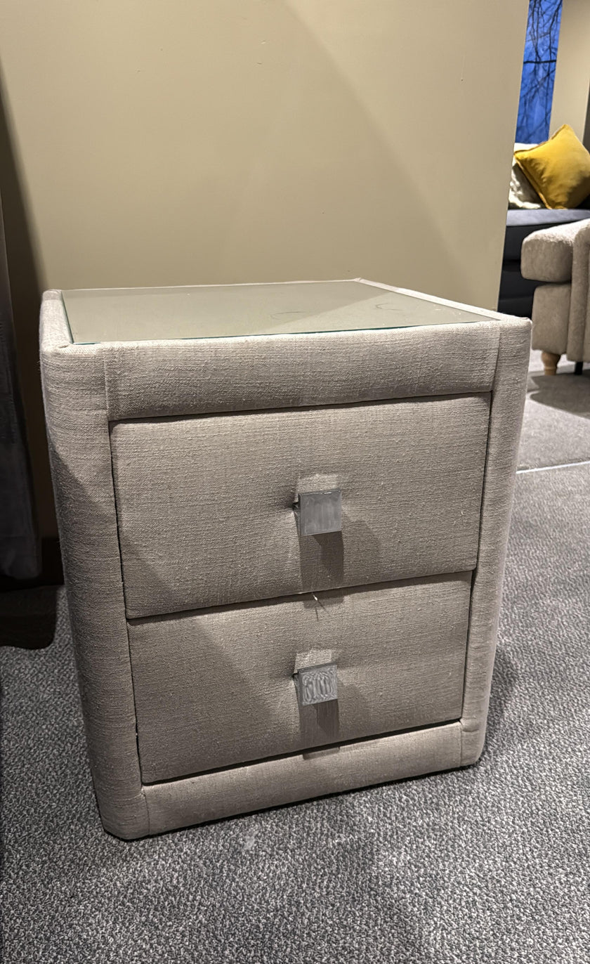 Clearance Richmond Bedside Table in Siena Pearl @ 50% Off