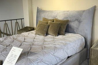 Clearance Snoorer 6’0 Super King Tiffany Silver Ottoman Storage Bed