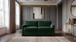 Jessica 160 Large 2 Seater sofa bed in Velvet Green