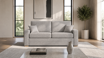 Rhea 2 Seater Sofa Bed Light Grey Quick Ship