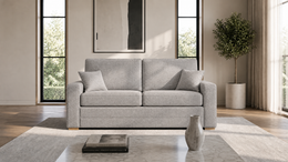 Rhea Large 2 Seater Sofa Bed in Light Grey