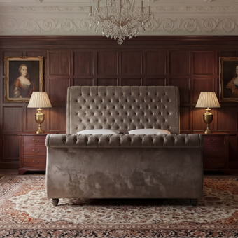 Ambrose upholstered bed frame by The Sleep Co