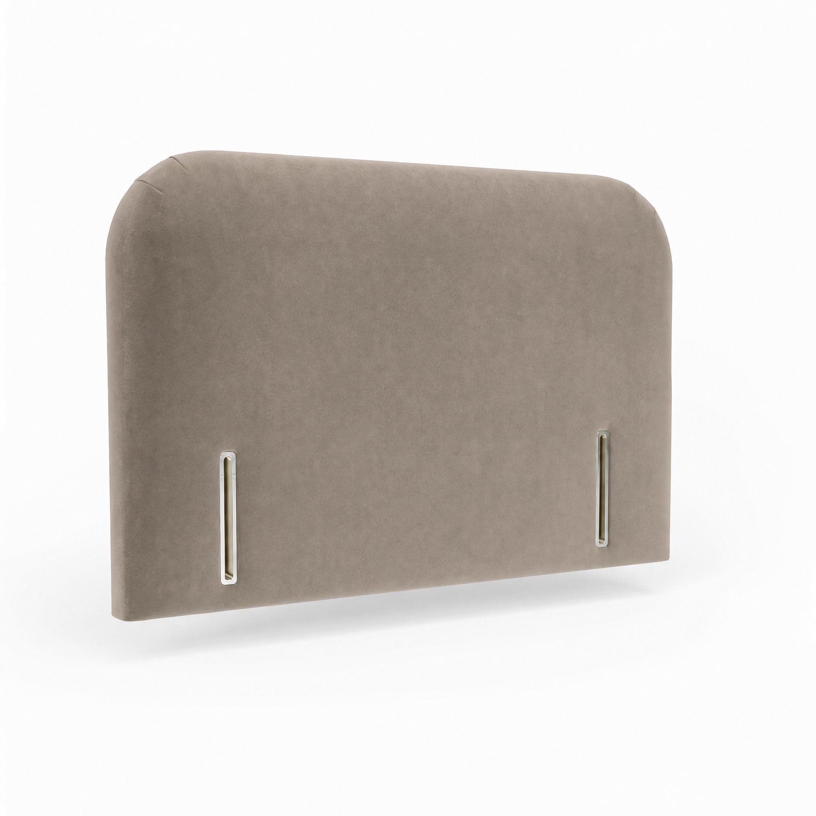 Ascot upholstered headboard in Velvet Mika, handmade in Britain by The Sleep Co