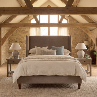 Ashbourne upholstered bed frame by The Sleep Co