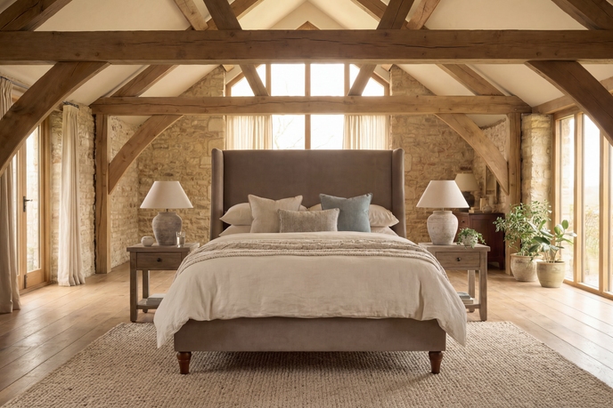 Ashbourne upholstered bed frame by The Sleep Co