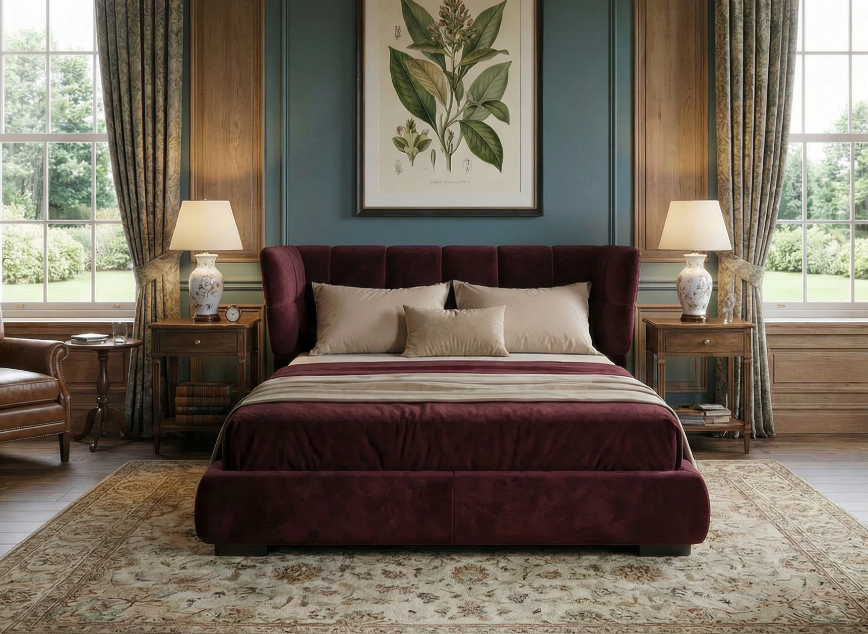 Blenheim upholstered bed frame by The Sleep Co