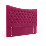 Cushion Top upholstered headboard in Medici Fuchsia