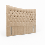 Cushion Top upholstered headboard in Velvet Sand