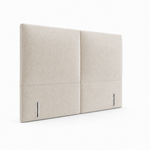 Double Cushion upholstered headboard in Oslo Cream