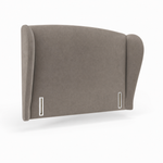 Durham upholstered headboard in Velvet Mika