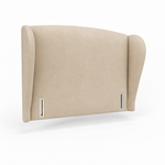 Durham upholstered headboard in Velvet Natural Beige