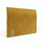 Essex upholstered headboard in Velvet Mustard
