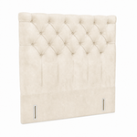 Foxy upholstered headboard in Velvet Cream
