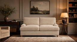 Milly Large 2 Seater sofa bed in Teddy Bouclé